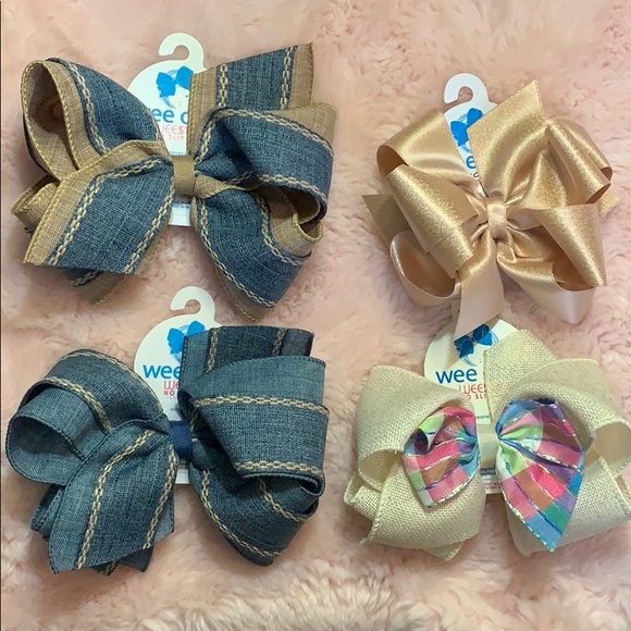 King Stitch Bow / King Overlay Bow / Small Sparkle